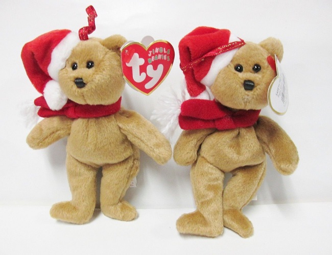 1997 Holiday Teddy™, the bear - Jingle Beanie<br> (Click on picture for full details)